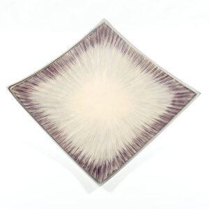 Brushed Silver Square Platter 30 cm
