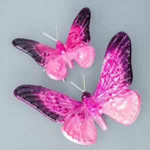 Brushed Pink Butterfly Large