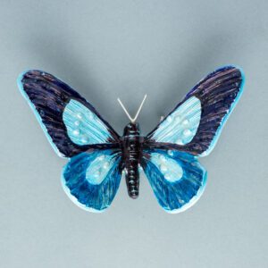 Blue Pattern Butterfly Small