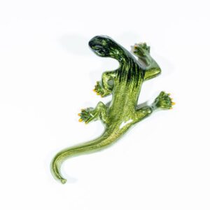 Brushed Lime Gecko Medium 16 cm