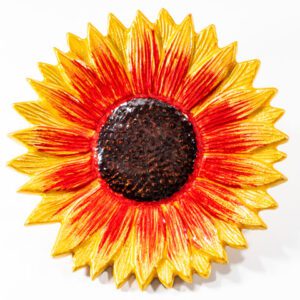 Gold & Red Sunflower 10 cm