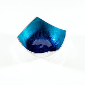 Brushed Aqua Square Dish