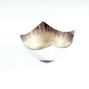 Brushed Silver Square Dish