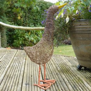 Duckie the Standing Duck Wire Garden Ornament