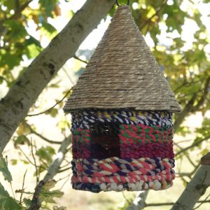 Round Recycled Cotton Birdhouse