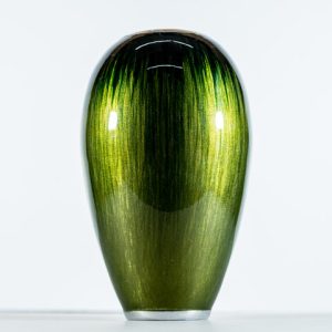 Brushed Forest Green Vase 18 cm