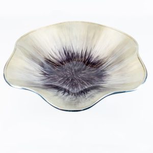 Brushed Silver Poppy Bowl Medium