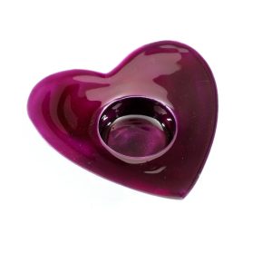 Purple Heart T-Light Holder
