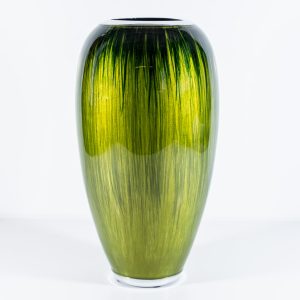 Brushed Forest Green Vase 25cm