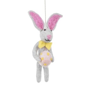 Handmade Felt Edgar Easter Bunny Hanging Decoration