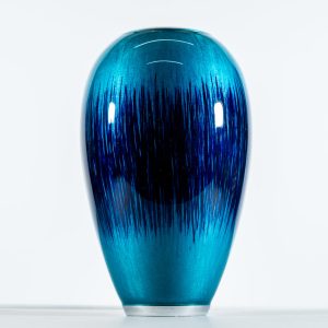 Brushed Aqua Vase 18 cm