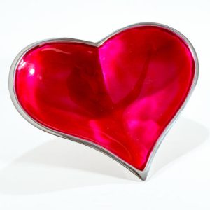 Pink Heart Dish Large