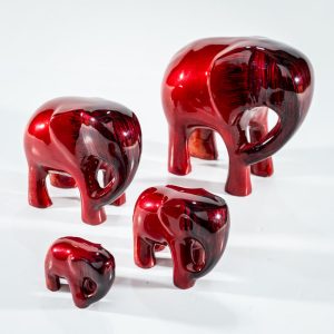 Brushed Red Elephant XL 12cm
