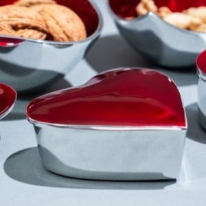 Red Heart Trinket Box 10cm