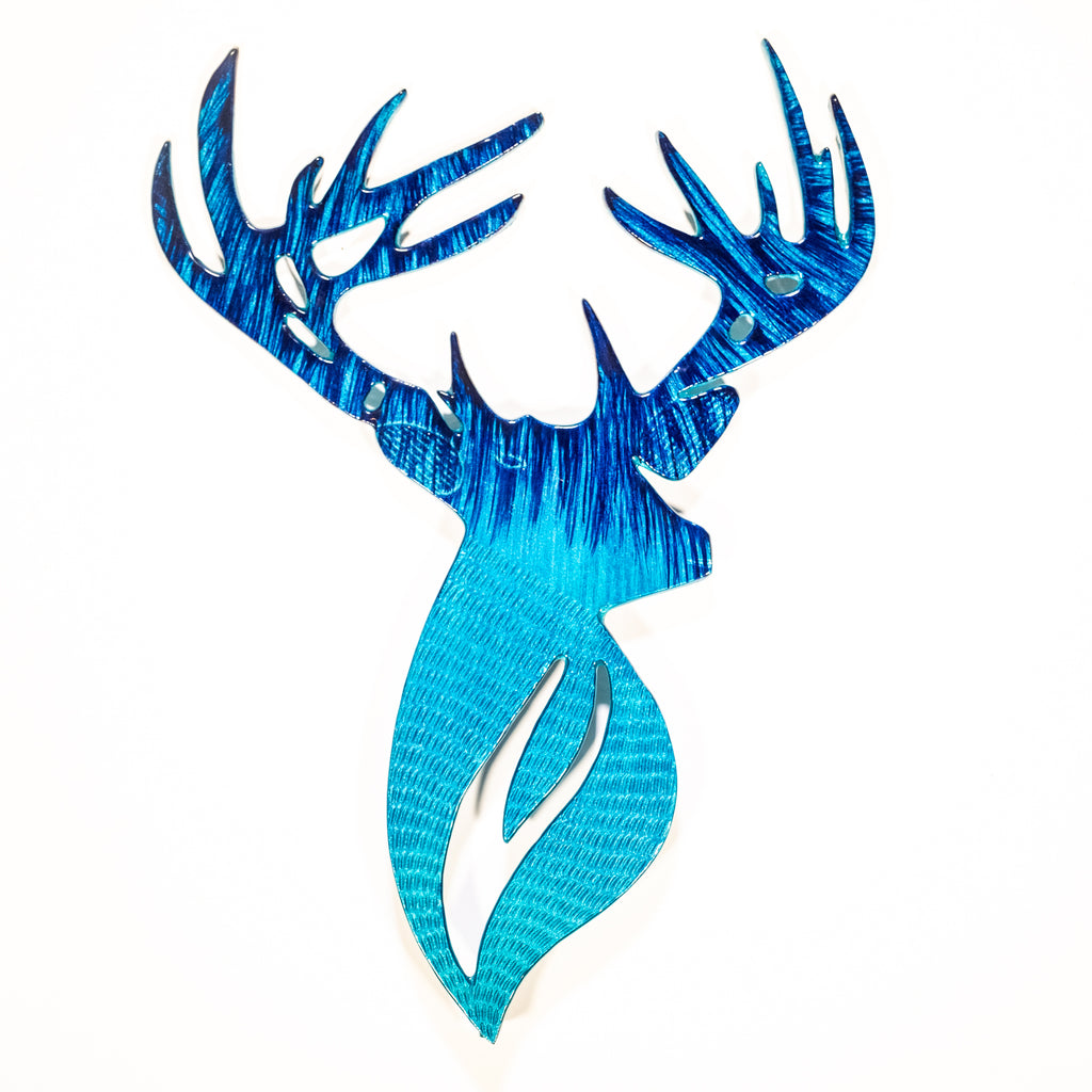 Handmade Sustainable Eco Friendly Brushed stag head - Image 3