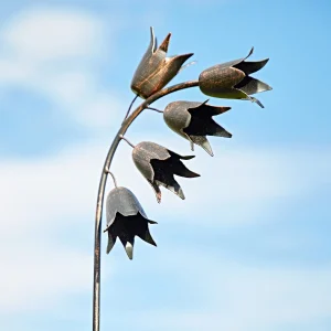Recycled Metal Bluebell Garden Stake