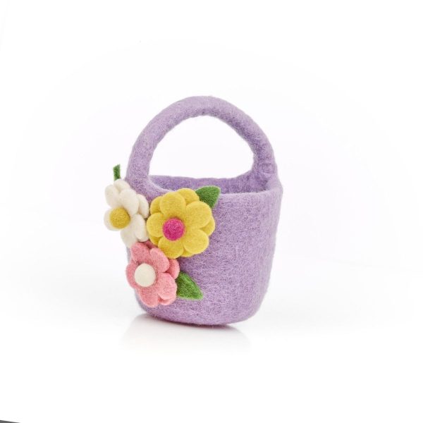 Handmade Felt Eggcellent Easter Bucket