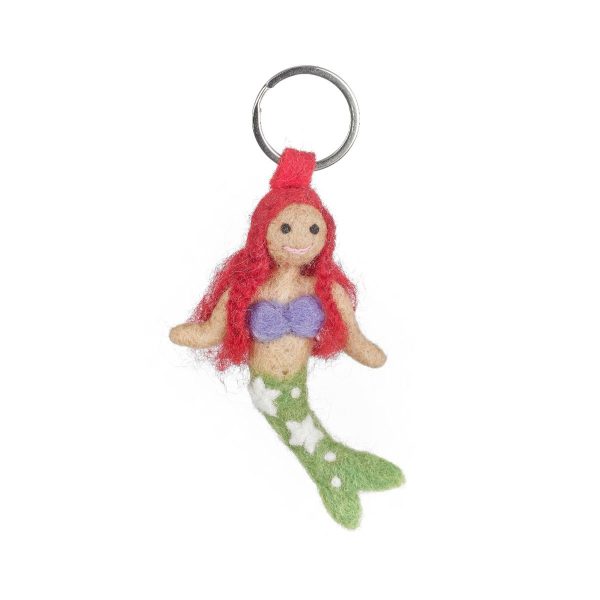 Handmade Felt Mermaid Keyring Decoration