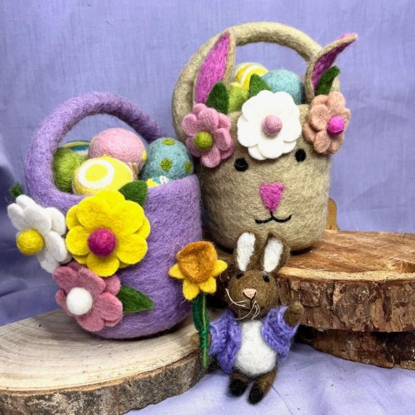 Handmade Felt Eggcellent Easter Bucket - Image 2