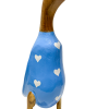 Bamboo Root Ducks Blue With Hearts - 40cm