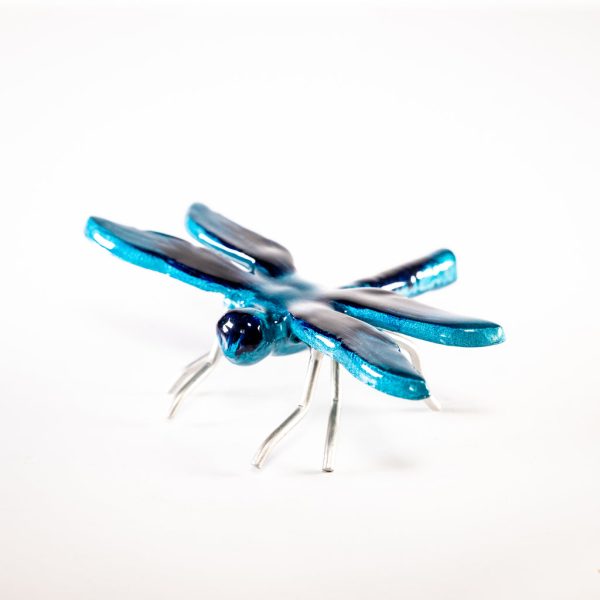 Handmade Eco Friendly Aqua Dragon Fly Sustainable - Recycled Decor - Image 2