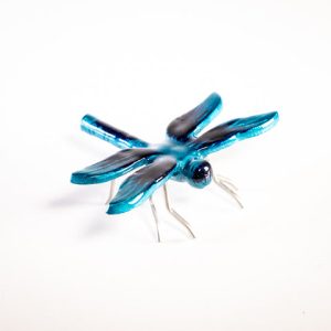 Handmade Eco Friendly Aqua Dragon Fly Sustainable - Recycled Decor