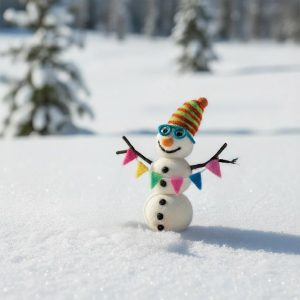 Felt Benedict the Snowman Arctic Hanging Decoration