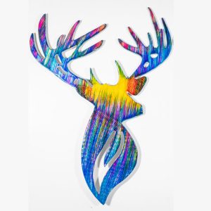 Rainbow Stag Head 52 cm