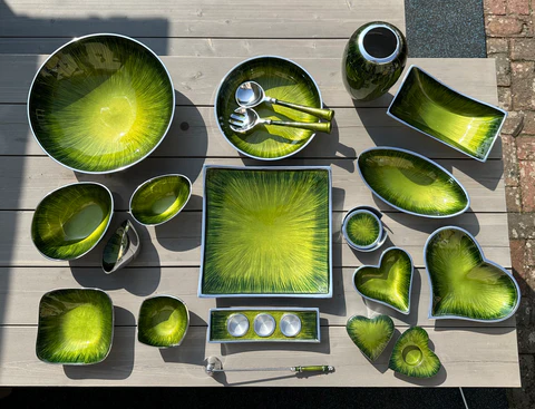 Brushed Forest Green Tea-Light Holder - Image 2