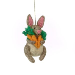 Handmade Felt Easter Beatrix Bunny Spring Hanging Decoration