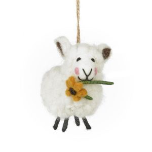 Handmade Felt Meryl Sheep Spring Easter Hanging Decoration
