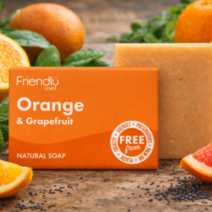 Friendly Soap Orange & Grapefruit handmade in the UK.