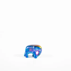 Elephant Rainbow Trunks Down Handmade Recycled Small