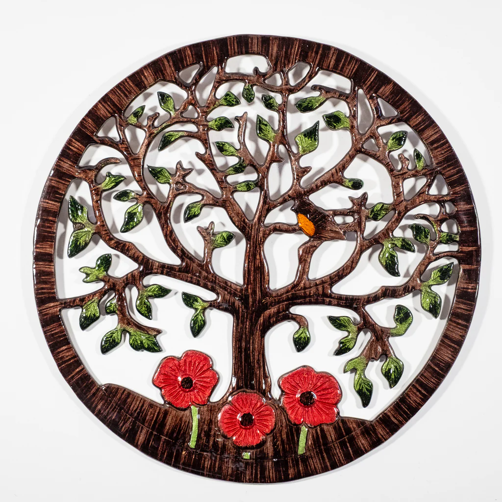 Handmade Sustainable Eco Friendly Wall Art Robin and Poppy