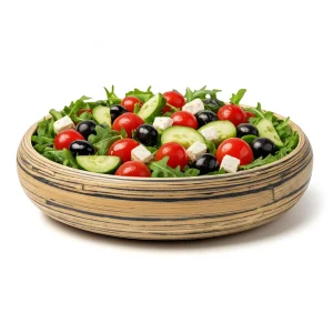 Bamboo Fruit Bowl & Home Decor Bowl (Dark Natural)