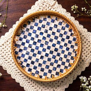 Rattan Trays • Mother of Pearl • Drift 35 cm