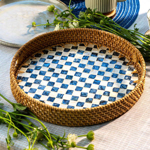 Rattan Trays • Mother of Pearl • Drift 30cm - Image 2